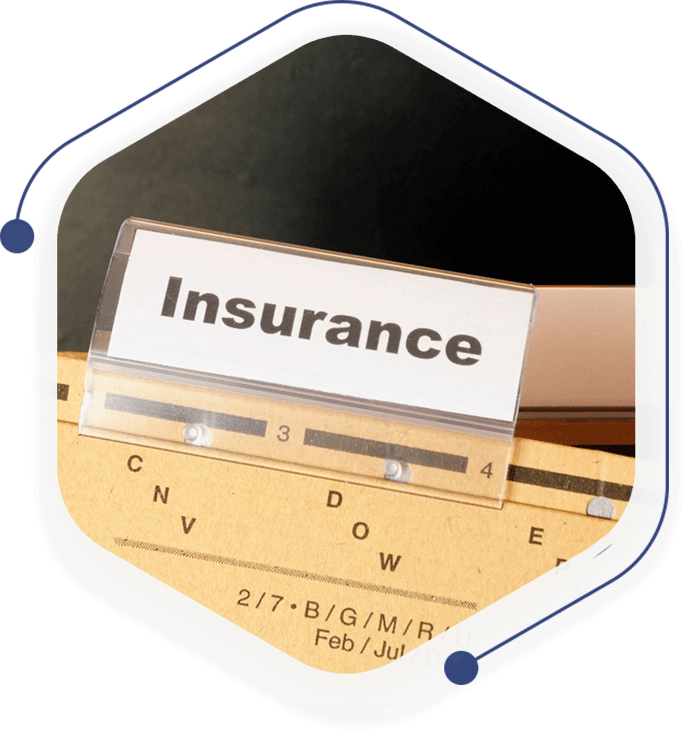 A close up of an insurance card